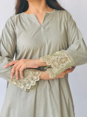 Ethnic Wear - Dusty green